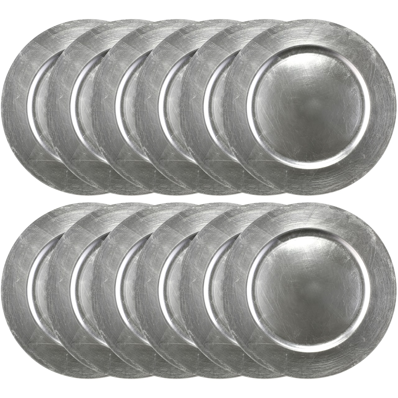 12 Pack: Silver Charger Plate by Celebrate It&#x2122;